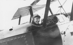 The Canadian ace Raymond Collishaw, aboard of a Black Flight's Sopwith Triplane
