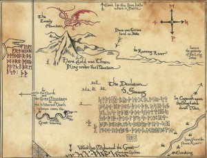 The map of The Hobbit