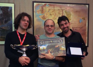 The War of the Ring design team in 2004, when the first edition of the game was published.