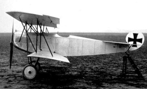 The experimental biplane V 11, prototype of the Fokker D.VII.