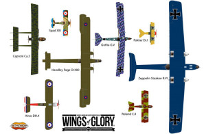 "Social" stretch goal: poster with all WW1 Wings of Glory airplanes.