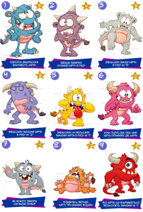 Funny monsters almost became the main characters of the game.
