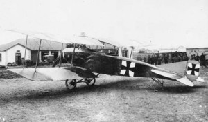 Luftstreitkräfte Albatros C.III on the flying field.