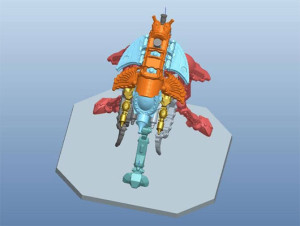 Tripods & Triplanes: preview of one of the tripods, directly from the factory's CAD system.