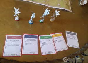 Some figures and prototype cards.