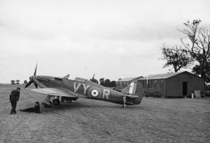 Hawker Hurricane Mk.I at Castle Camps, in 1940.