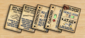 Some cards of the Wanted prototype version.