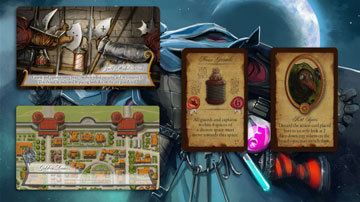 From top left to right: Event card, District card, Action card, Special Action card.
