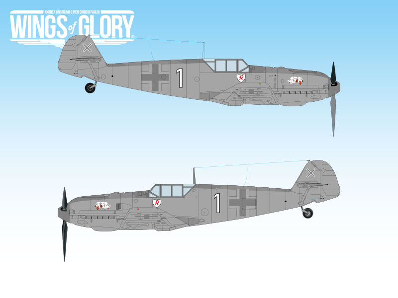 Messerschmitt BF.109 K-4 airplane pack I./JG77 New WW2 Wings Of Glory 