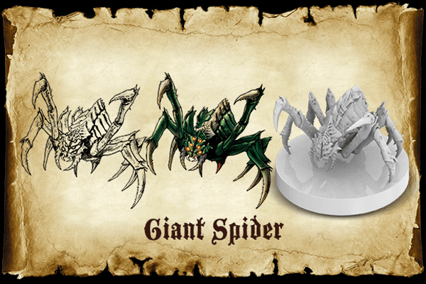 CARD //SWORD & SORCERY/ANCIENT CHRONICLES G31 GIANT SPIDER    MINIATURE 